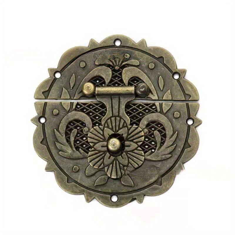 Antique Brass Hook - 4Pcs/Lot Antique Brass Wooden Case Hasp