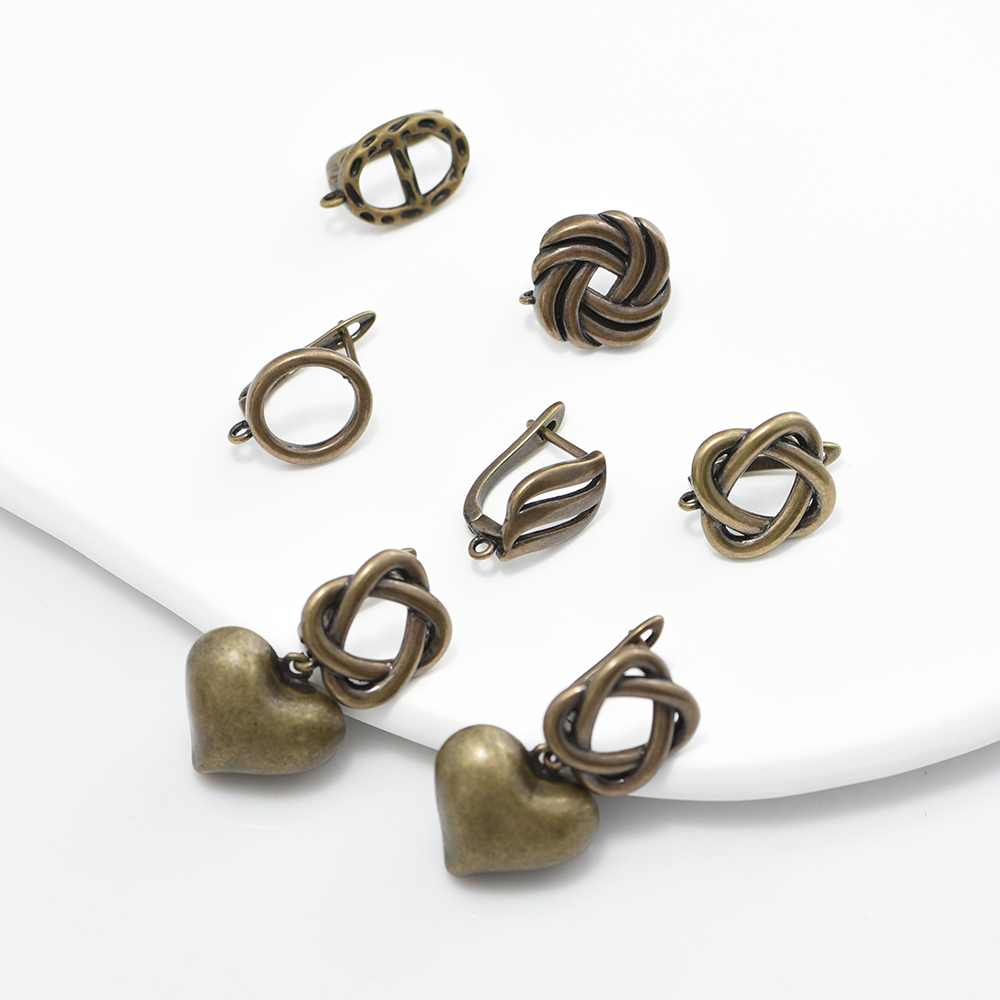 Antique Brass Hook - 1 Pair NEW Earring Clasps Hooks