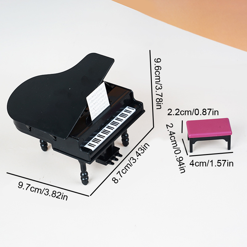 1:12 Dollhouse Miniature Piano - đánh giá và giá Interior Design Living Room