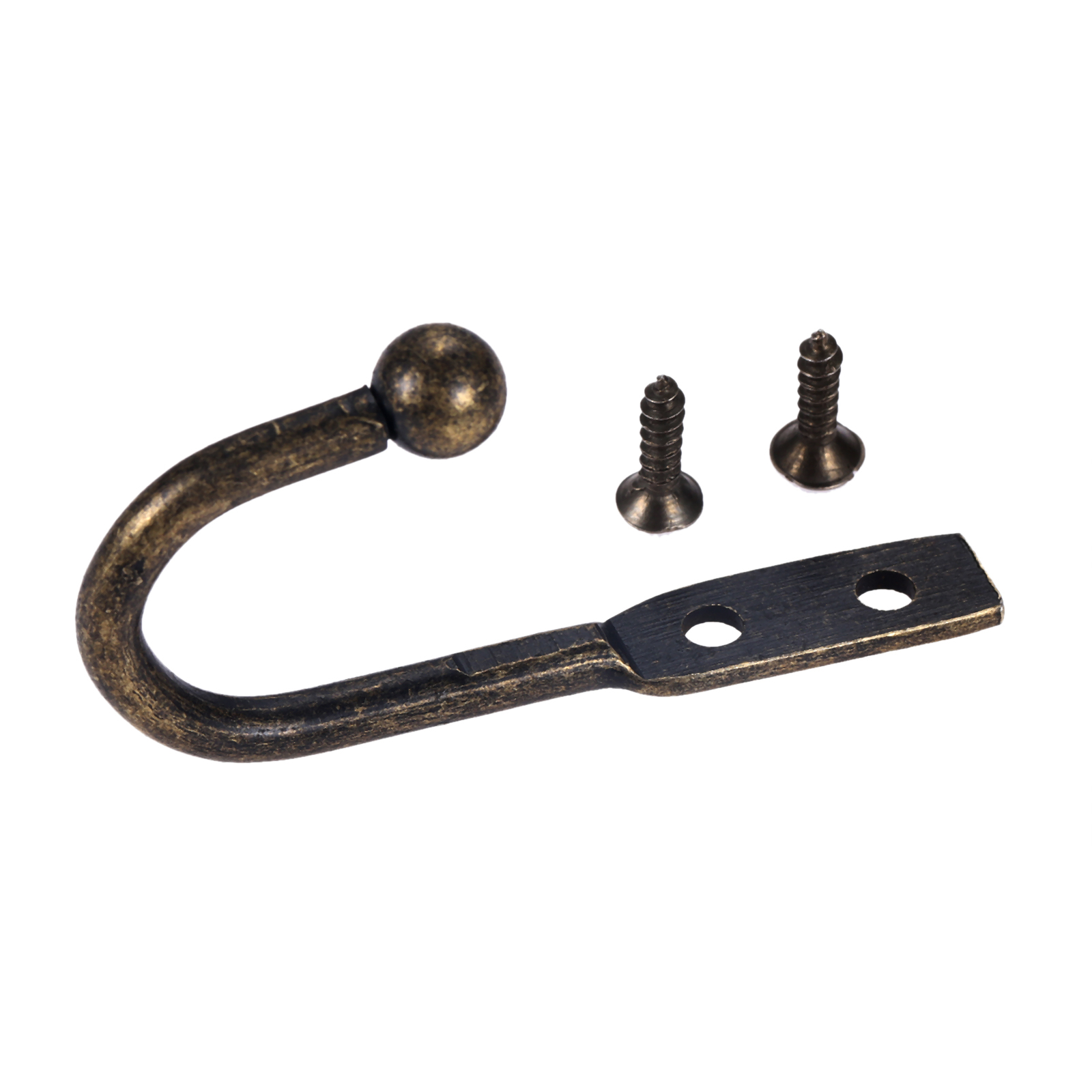 Bộ 5 Vintage Đen/Đồng Cổ Móc D - đánh giá và giá Antique Brass Hook