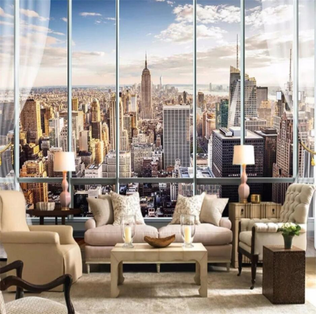 New York Sunrise 3D Window Cit - đánh giá và giá Interior Design New York
