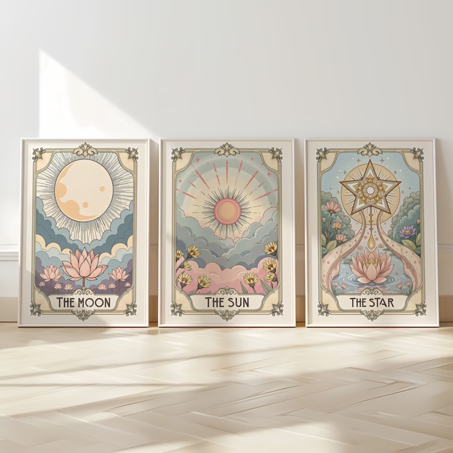 Modern Boho Tarot Sun And Moon - đánh giá và giá Interior Design Living Room