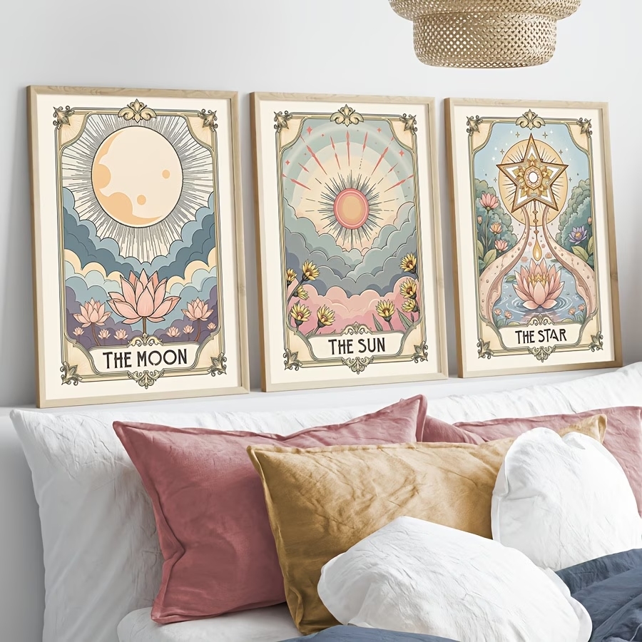 Modern Boho Tarot Sun And Moon - đánh giá và giá Interior Design Living Room