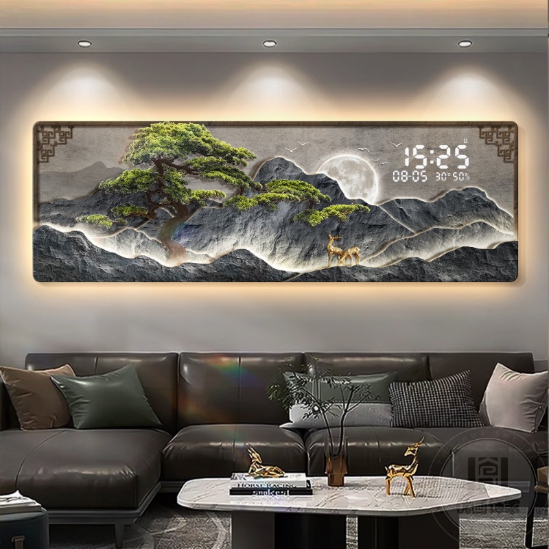 Big Size Luxury Clock Wall Dig - đánh giá và giá Interior Design Luxury Living Room