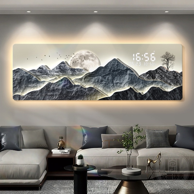 Big Size Luxury Clock Wall Dig - đánh giá và giá Interior Design Luxury Living Room