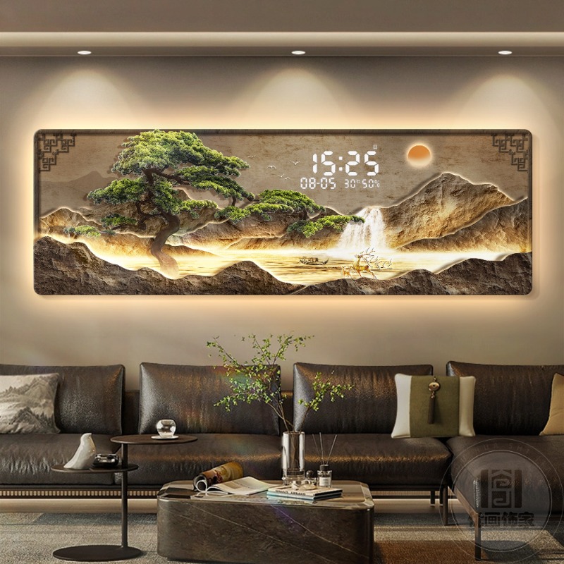 Big Size Luxury Clock Wall Dig - đánh giá và giá Interior Design Luxury Living Room