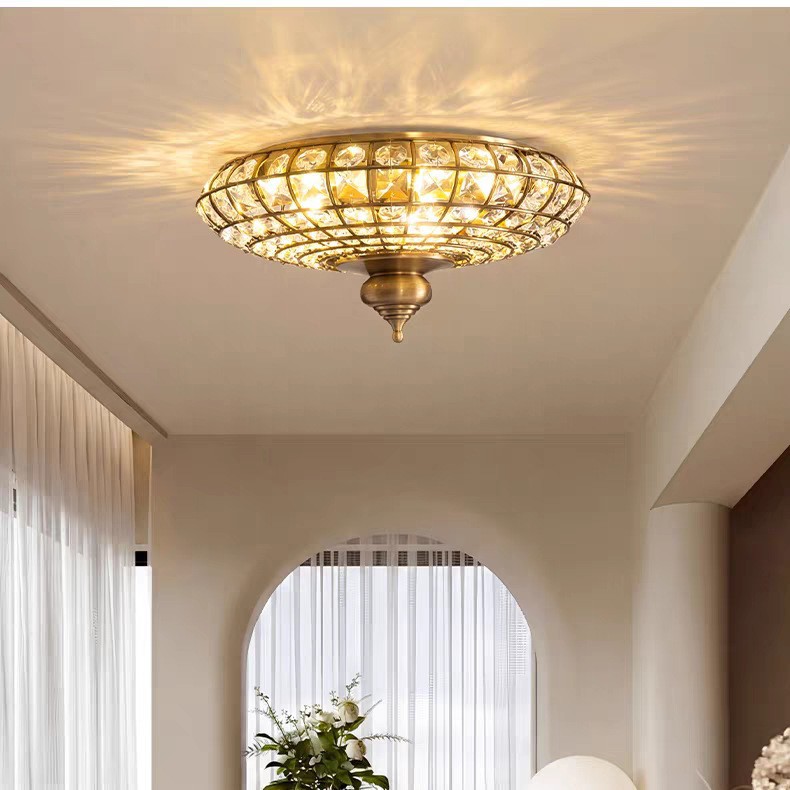 American-style Crystal LED Cei - đánh giá và giá Interior Design Luxury Living Room
