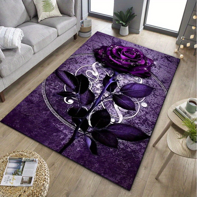 Purple Leaf Rug for Elegant Of - đánh giá và giá Interior Design Luxury Living Room