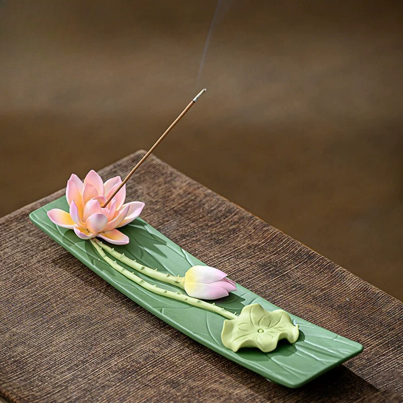 CZ ceramic handmade lotus thre - đánh giá và giá Interior Design Zen