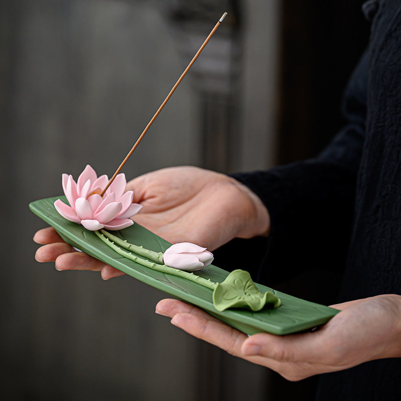 CZ ceramic handmade lotus thre - đánh giá và giá Interior Design Zen