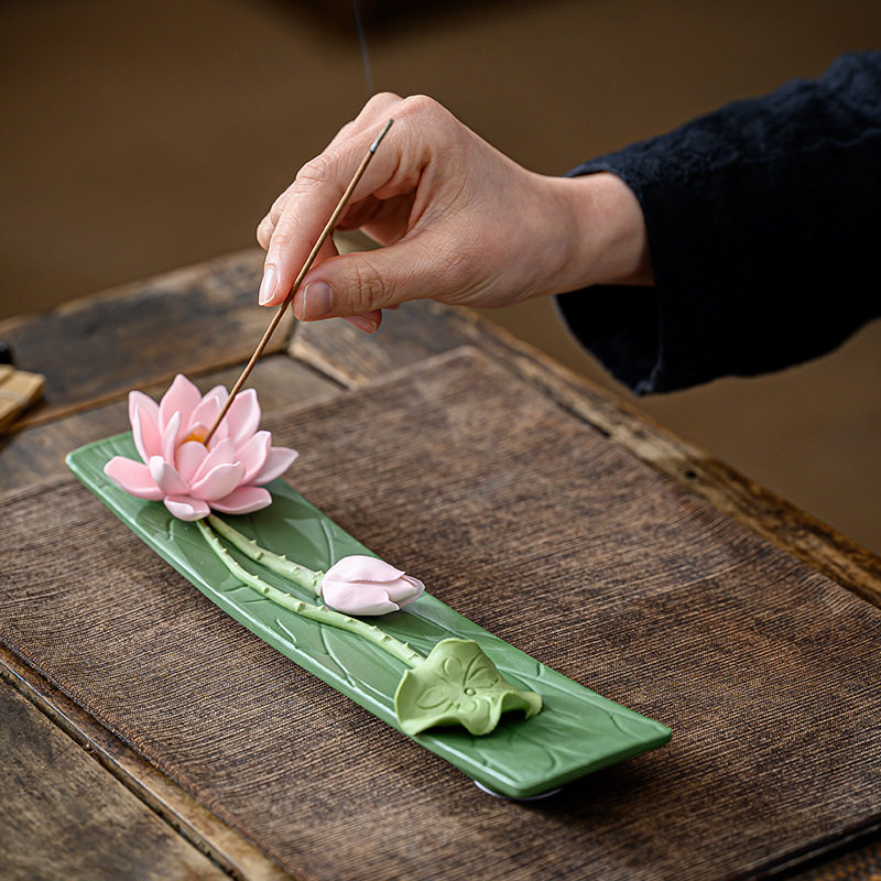 CZ ceramic handmade lotus thre - đánh giá và giá Interior Design Zen