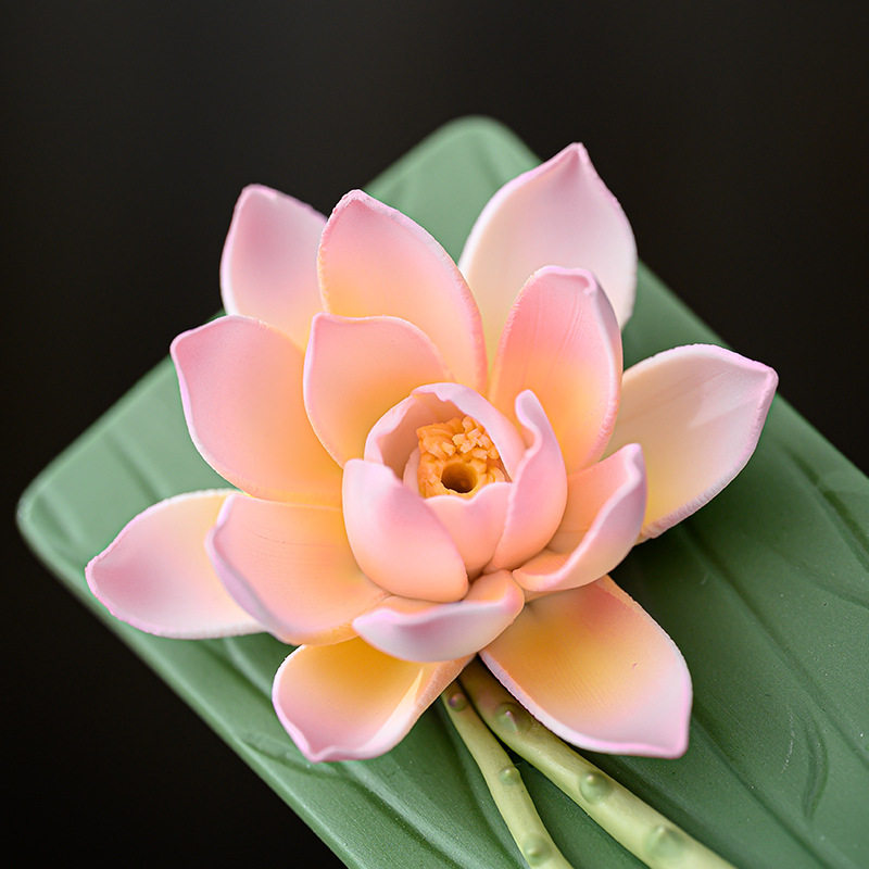 CZ ceramic handmade lotus thre - đánh giá và giá Interior Design Zen