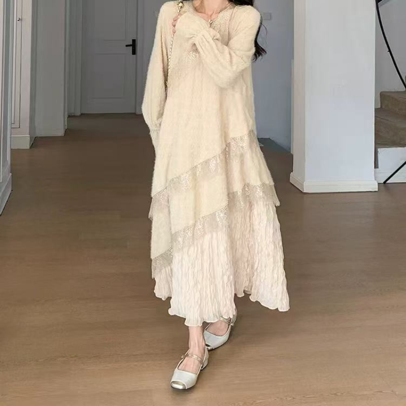 Knitted Jacquard Pleated Dress - đánh giá và giá Interior Design Xl