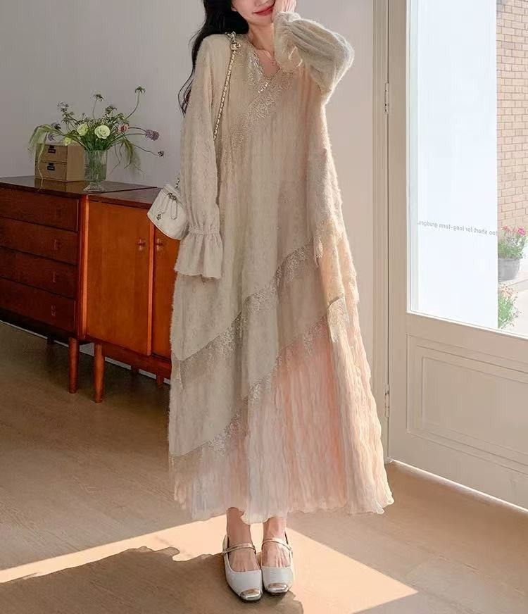 Knitted Jacquard Pleated Dress - đánh giá và giá Interior Design Xl