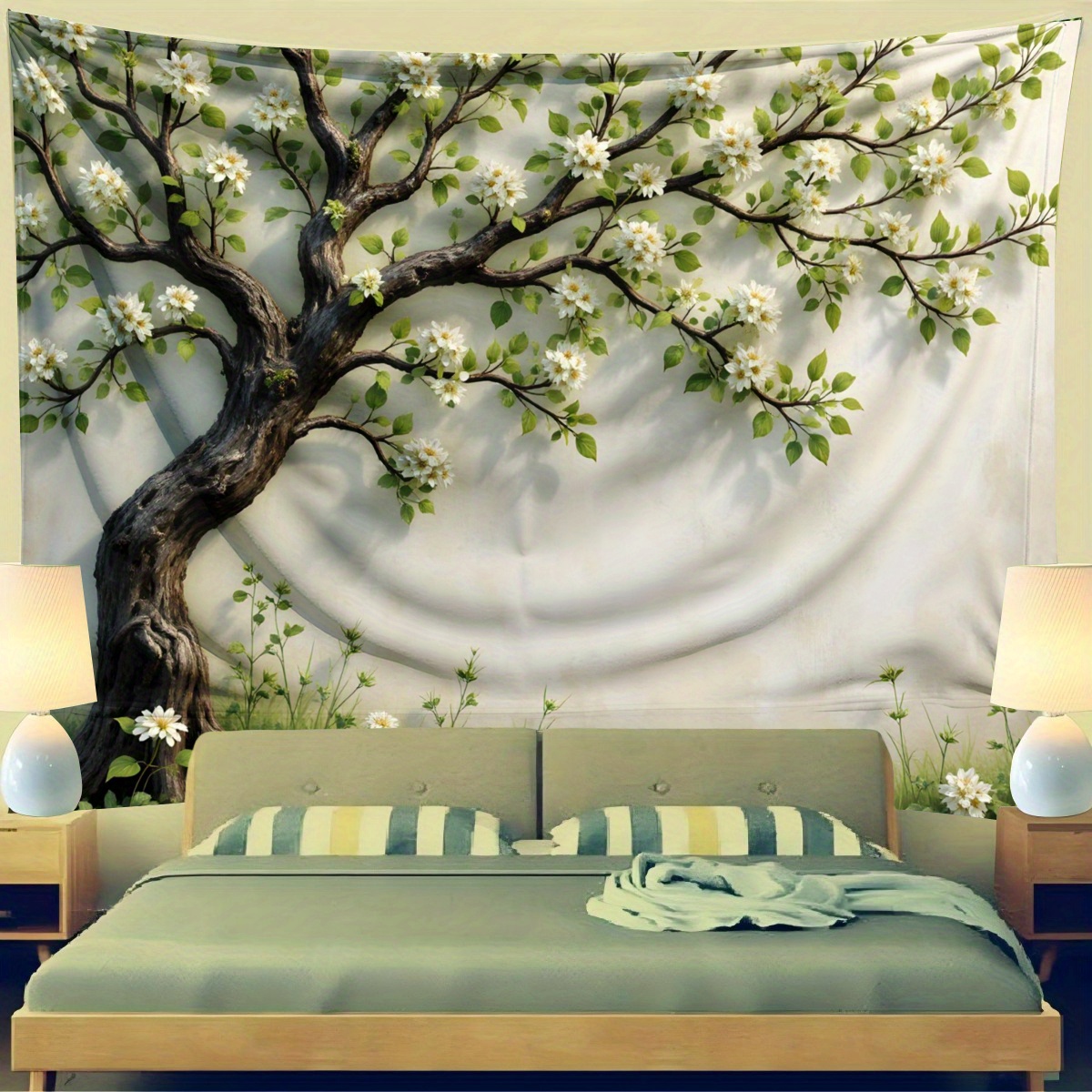 3D Blossoming Tree Wall Mural  - đánh giá và giá Interior Design Zen