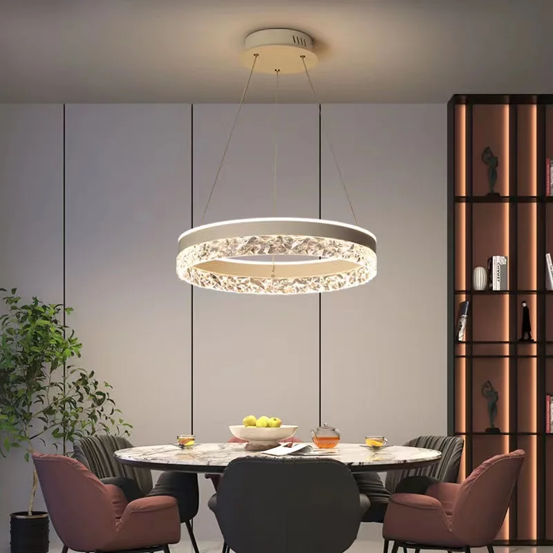 Modern Luxury Crystal LED Pend - đánh giá và giá Interior Design Luxury Living Room